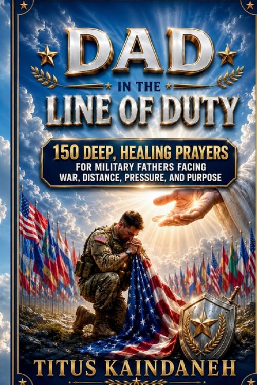 DAD IN THE LINE OF DUTY: 150 Deep, Healing Prayers for Military Fathers Facing War, Distance, Pressure, and Purpose