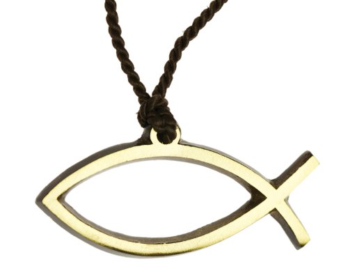 Polished Bronze Fish Pendany 3"(845)