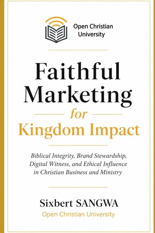 Faithful Marketing for Kingdom Impact: Biblical Integrity, Brand Stewardship, Digital Witness, and Ethical Influence in Christian Business and Ministr