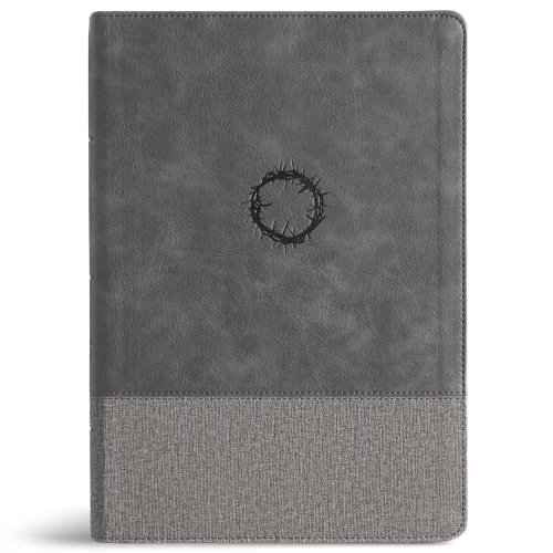 CSB Super Giant Print Reference Bible, Optimal Type, Digital Study Edition, Charcoal LeatherTouch