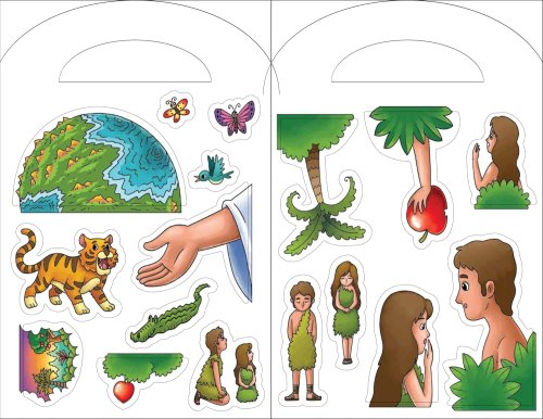 Stick and Colour Bible Stories: Adam and Eve - With Colour Stickers!