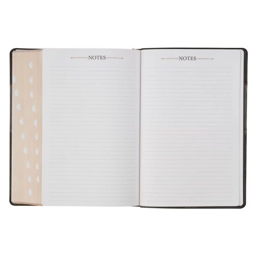 KJV Study Bible LP Faux Leather, Two-tone Black and Gray