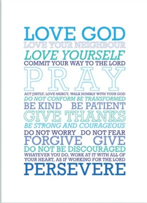 Love God (Blue Mix) By Preditos - A4 Print