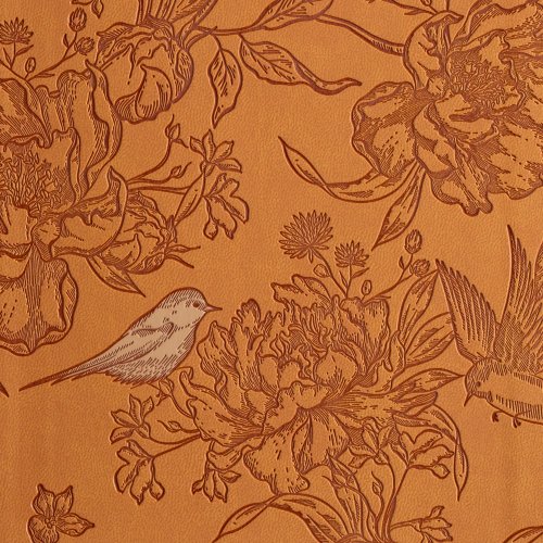 CSB Large Print Personal Size Reference Bible, Optimal Type, Digital Study Edition, Brown Floral LeatherTouch