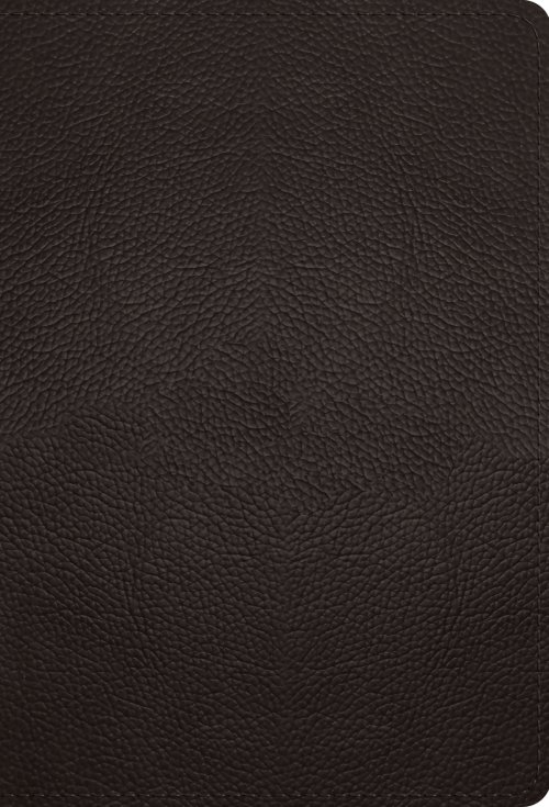 ESV Large Print Compact Bible, Red Letter (Buffalo Leather, Deep Brown)