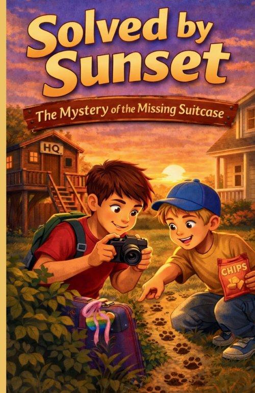 Solved by Sunset - The Mystery of the Missing Suitcase: A Two Brothers Mystery Series