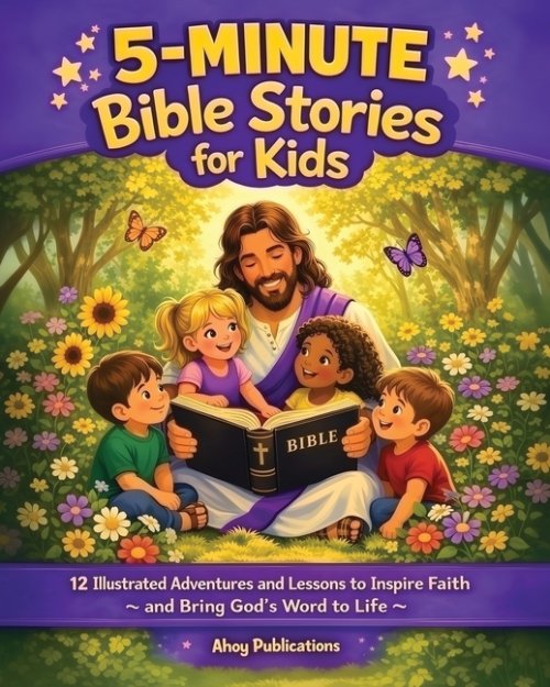 5-Minute Bible Stories for Kids: 12 Illustrated Adventures and Lessons to Inspire Faith and Bring God's Word to Life