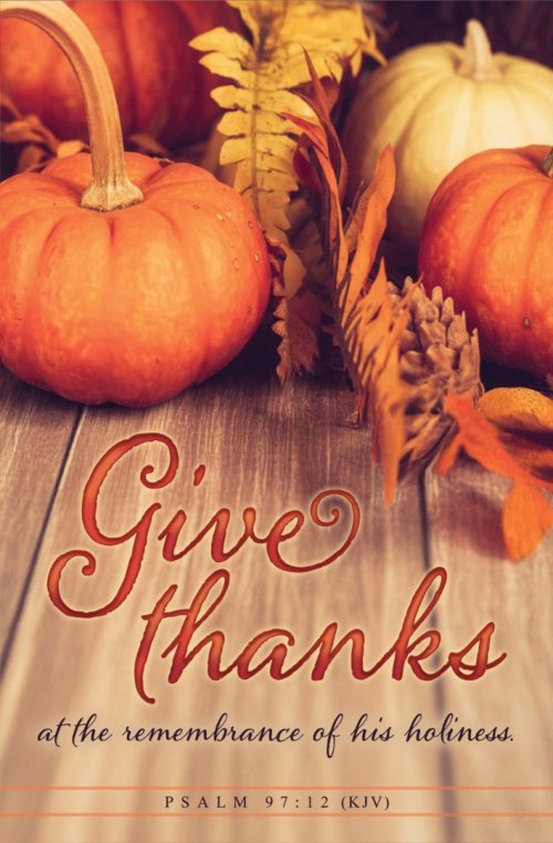 Give Thanks Thanksgiving Bulletin (pack of 100)