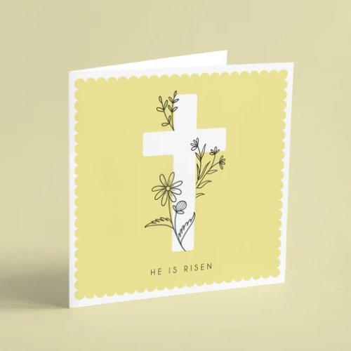 He Is Risen Easter Card & Envelope
