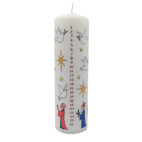 20cm Wise Men Pillar Advent Candle