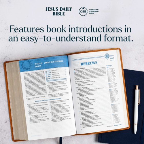 CSB Jesus Daily Bible, Hardcover