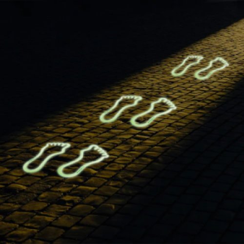 Glow-in-the-Dark Footprints (Set of 6)