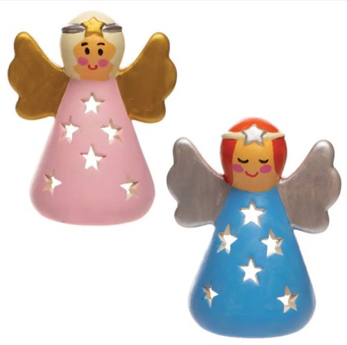 Angel Ceramic Tealight Holders (Pack of 3)