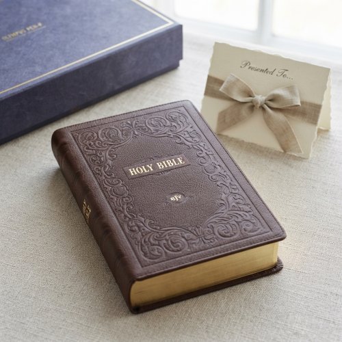 KJV Bible Giant Print Standard-size Full-grain Leather, Dark Brown