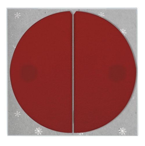 Pack of 2 baubles Red