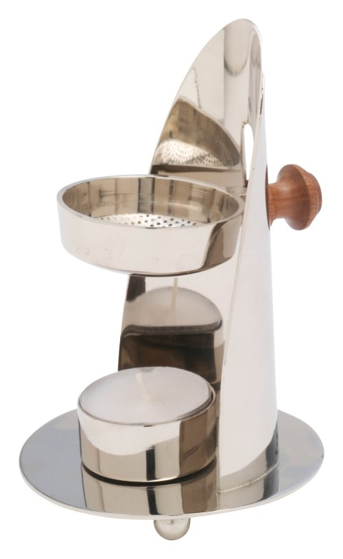 Nickel Plated Adjustable Incense Burner H 12cm