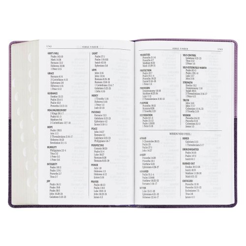 KJV Giant Print Faux Leather Purple Two-tone