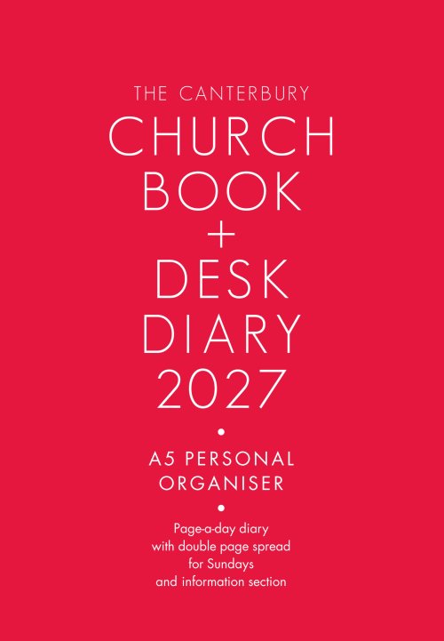 The Canterbury Church Book and Desk Diary 2027 A5 Personal Organiser Edition