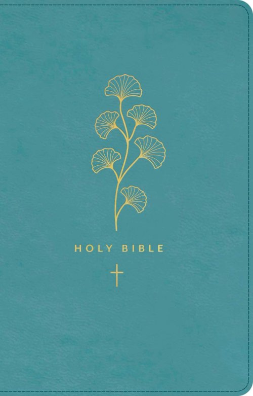 Premium Gift Bible NLT, Filament Enabled (LeatherLike, Teal Cross, Red Letter)