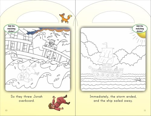Stick and Colour Bible Stories: Jonah and the Big Fish - With Colour Stickers
