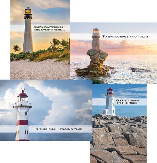 Boxed Card-Lights Of Hope Assorted Encouragement (KJV) (Box Of 12)