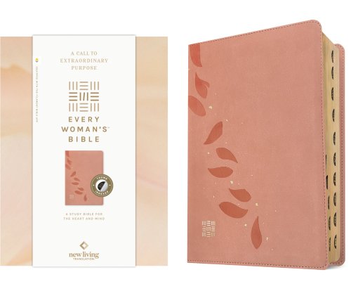 NLT Every Woman’s Bible, Filament Enabled (LeatherLike, Pink Petals, Indexed, Red Letter)
