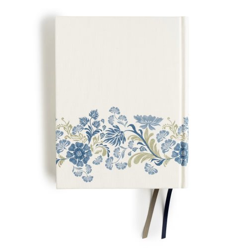 CSB Notetaking Bible, Large Print Edition, Cream Floral Clot