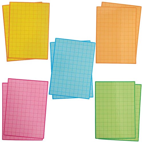 Lattice Symmetry Wipe Clean Drawing Boards Blank (Pack of 10)