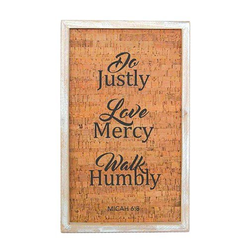 Wooden Wall Decor Do Justly, Love Mercy, Walk Humbly