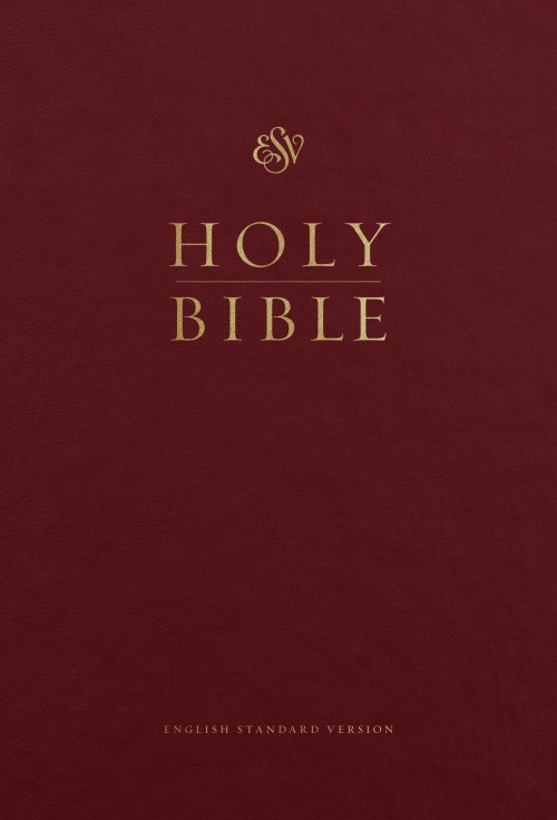 ESV Pew and Worship Bible, Large Print (Hardcover, Burgundy)
