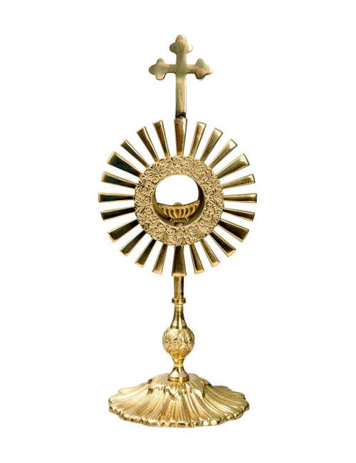 Gold Plated Monstrance H 33 cm