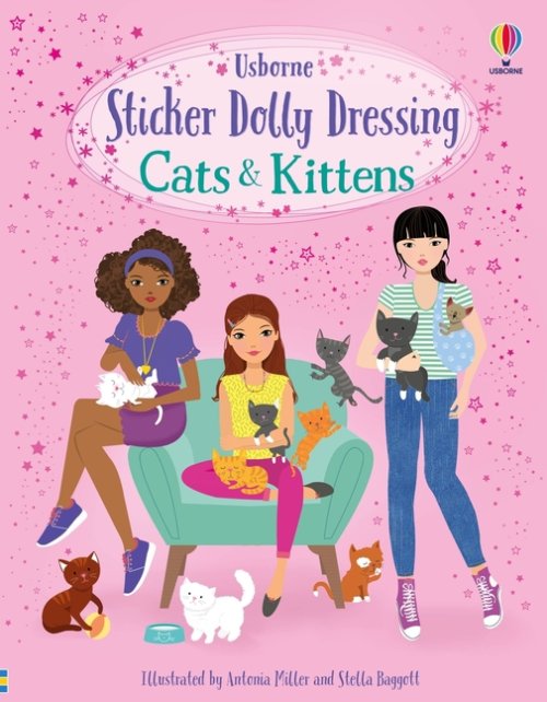 Sticker Dolly Dressing Cats and Kittens