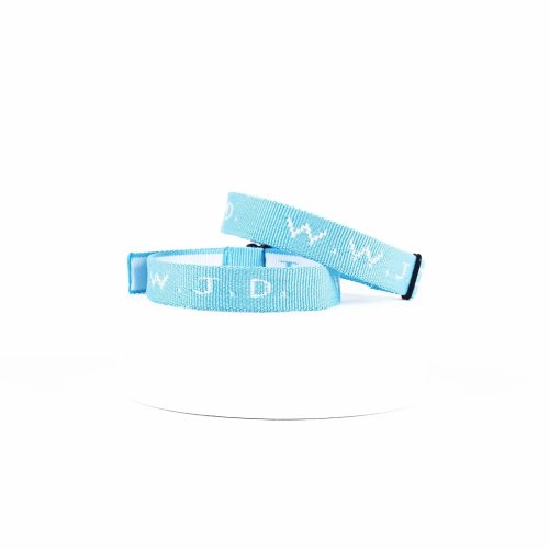 WWJD Light Blue Woven Bracelet - Pack of 25