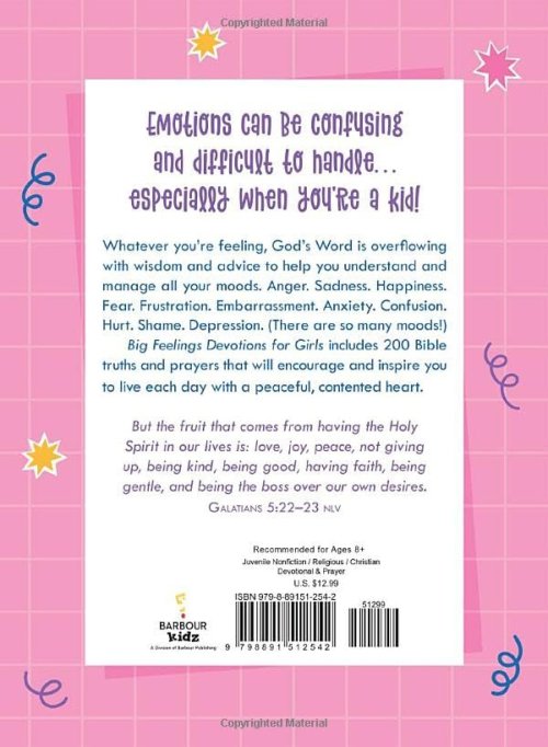 Big Feelings Devotions for Girls: What God's Word Says about Emotions