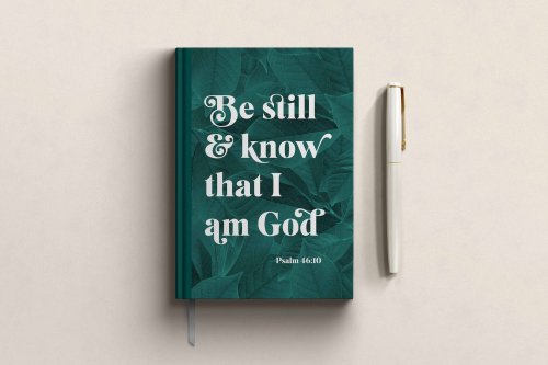 Be Still and Know Christian Notebook – Luxury A5 Hardback Journal | Psalm 46:10