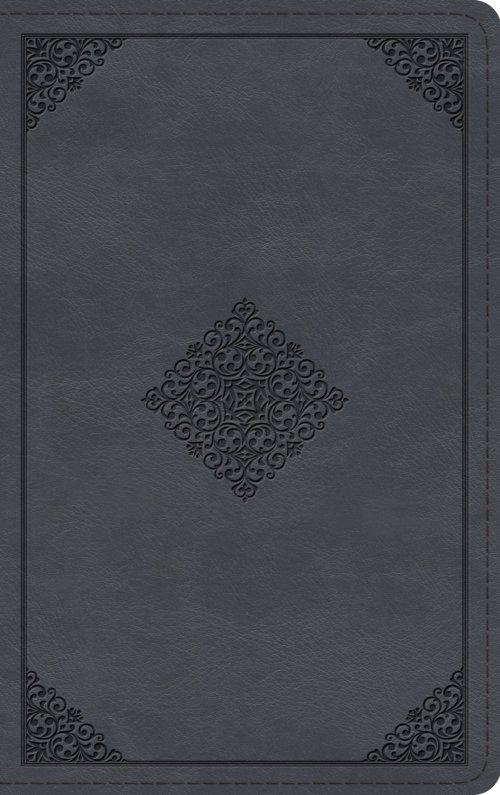 ESV Large Print Thinline Bible (TruTone, Azurite Blue, Ornament Design)