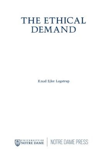 The Ethical Demand