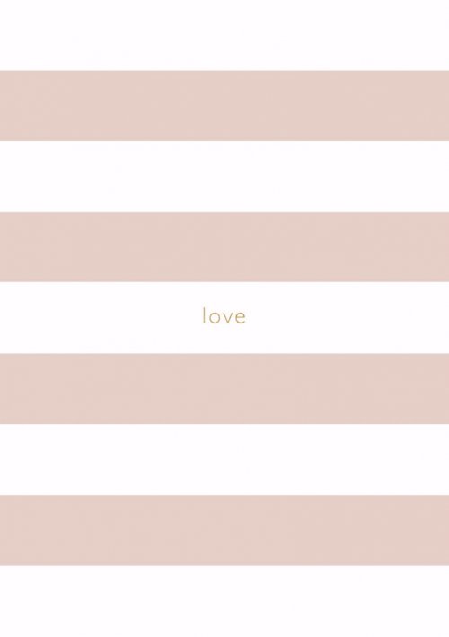 Spirit Stationery Striped A5 Notebook - Dusty Pink