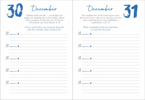 Q & A Bible Verse 5-Year Journal Blue Edition