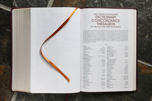 NASB, The Grace and Truth Study Bible (Trustworthy and Practical Insights), Large Print, Leathersoft, Maroon, Red Letter, 1995 Text, Comfort Print