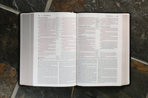 NASB, The Grace and Truth Study Bible (Trustworthy and Practical Insights), Bonded Leather, Black, Red Letter, 1995 Text, Comfort Print