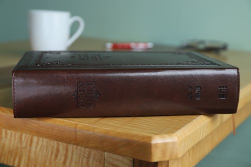 NIV & The Message Side By Side Large Print Brown Imitation Leather
