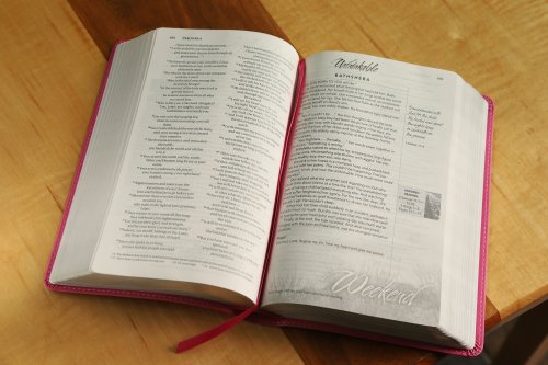 NIV, Women's Devotional Bible, Imitation Leather, Pink