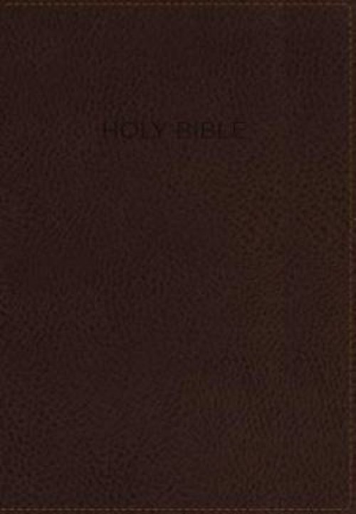 NIV, Foundation Study Bible, Imitation Leather, Brown, Indexed, Red Letter Edition