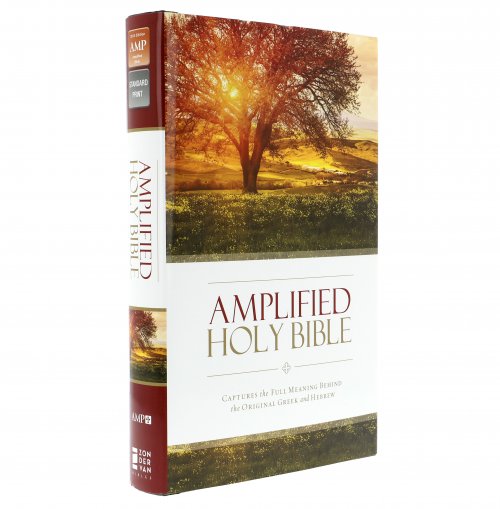 Amplified Holy Bible Hardback Theological Notes Verse Reference Two Column Text Format Bible