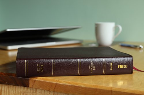 Amplified Large Print Holy Bible: Burgundy, Bonded Leather,