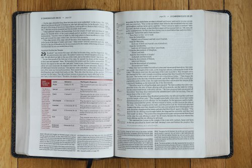NIV, Life Application Study Bible, Third Edition, Bonded Leather, Navy Floral, Red Letter