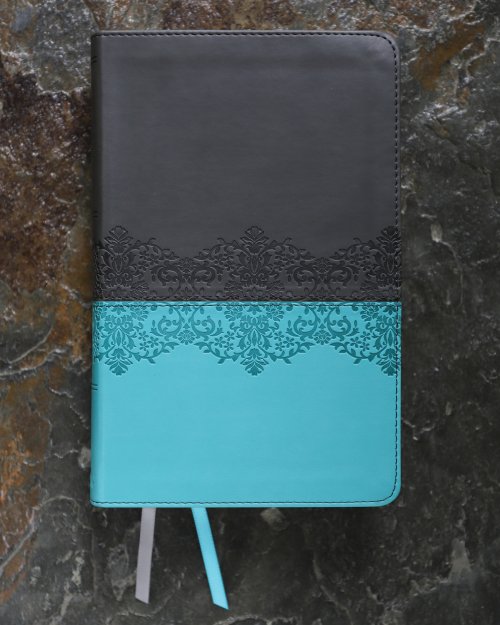 NIV, Life Application Study Bible, Third Edition, Personal Size, Leathersoft, Gray/Teal, Red Letter