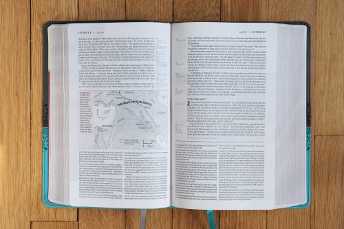 NIV, Life Application Study Bible, Third Edition, Personal Size, Leathersoft, Gray/Teal, Red Letter