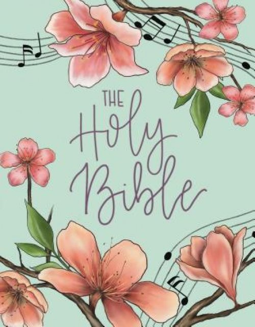 NIV, Artisan Collection Bible, Cloth over Board, Teal Floral, Designed Edges under Gilding, Red Letter, Comfort Print